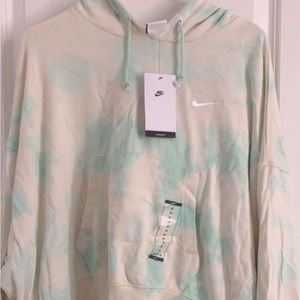 COPY - Nike hoodie, brand new with tags. Light teal and off white tie dyed look…